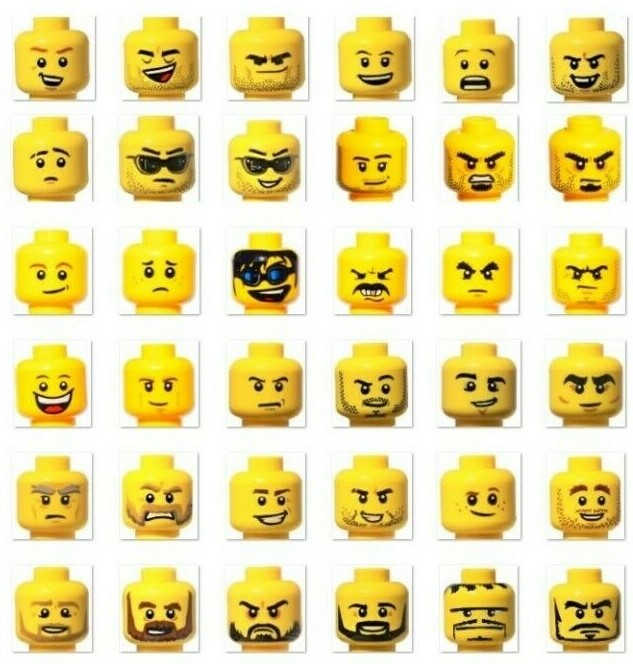 ☀️Lego YOU PICK YOUR HEAD Minfig minifigure mini figure face male female Bulk