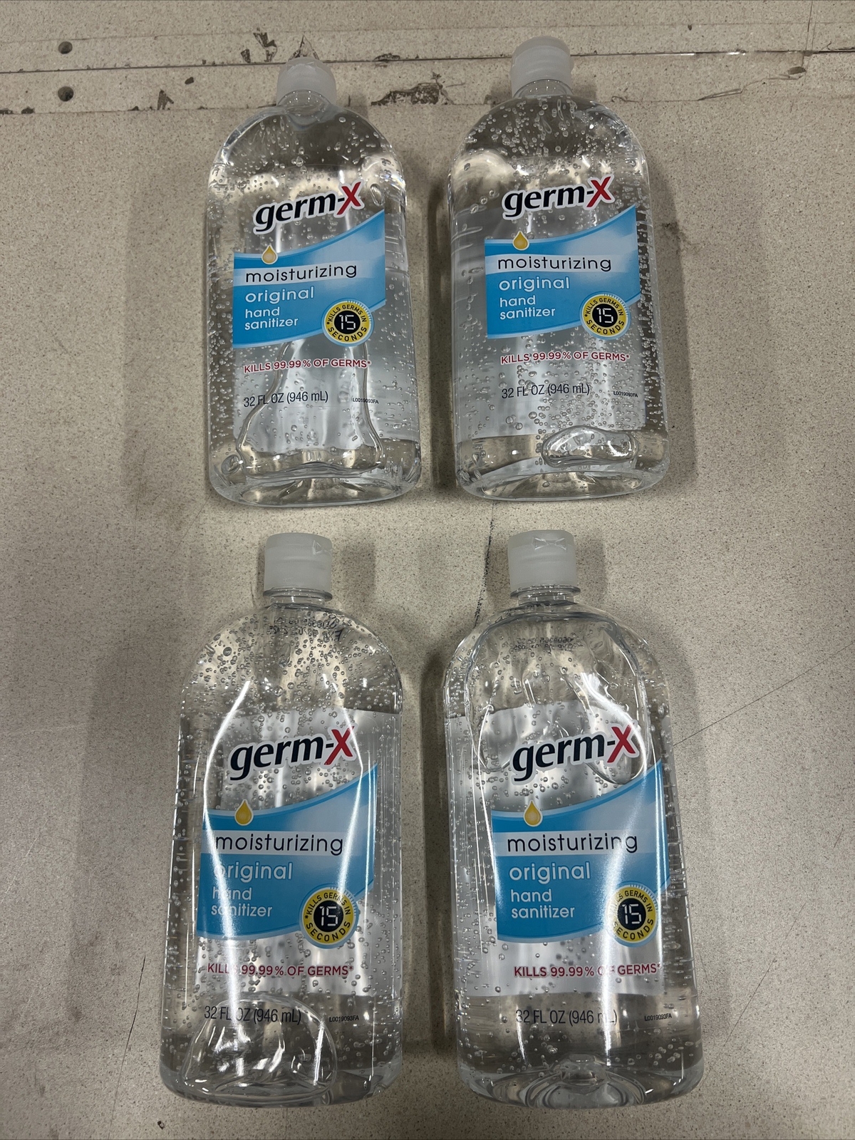 GERM-X Moisturizing Original Hand Sanitizer 32 Oz Each (4 PACK) EXP: 08/01/2025