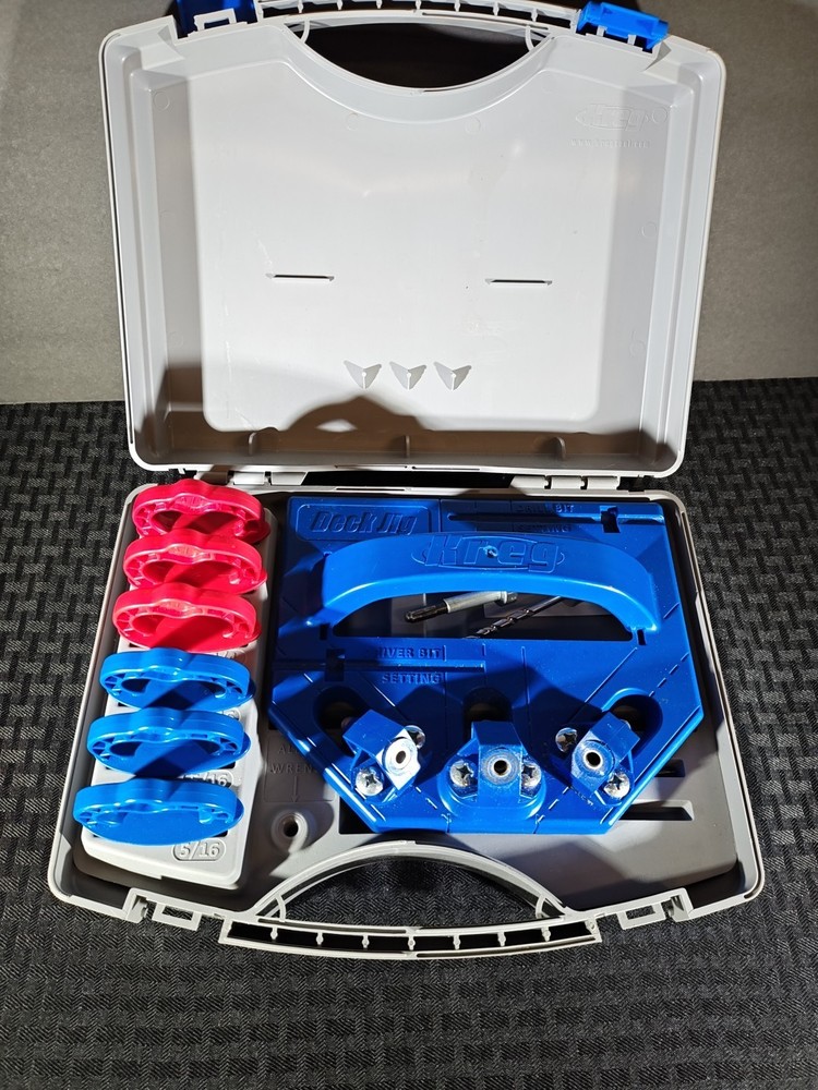 Tool - Kreg - Deck Jig Kit - Both 5/16 Blue & 1/4 Red Spacers