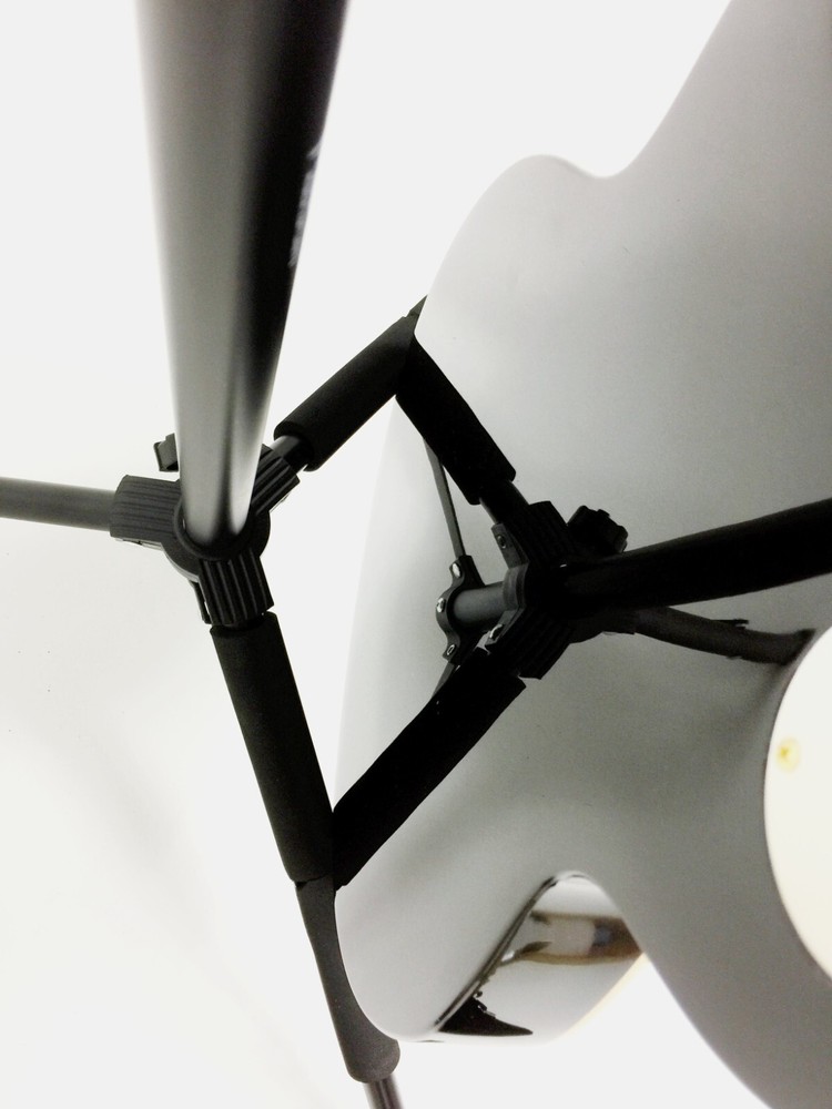 Haze Height-Adjustable Guitar Stand, HJGSL1B, Gravity Locking Design