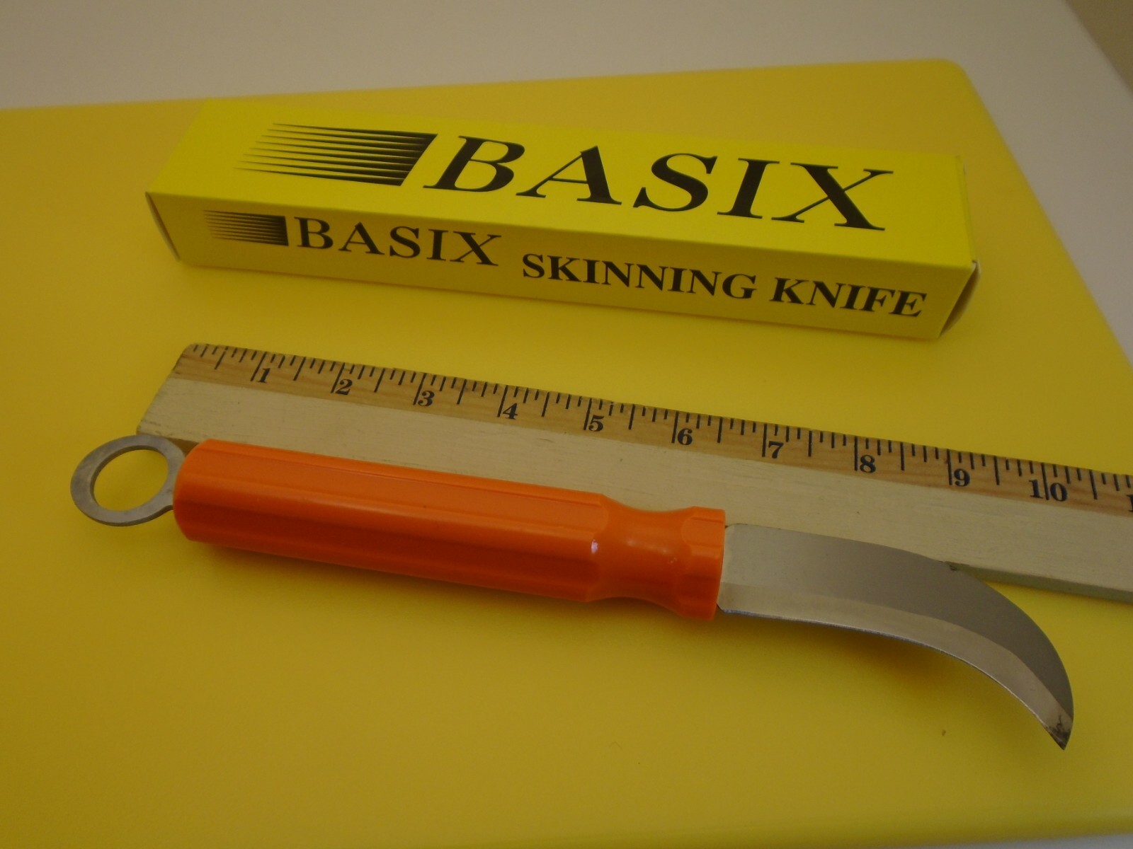 Basix Lineman Knife SK50 High Visibility Orange Handle Hang Ring New Old Stock