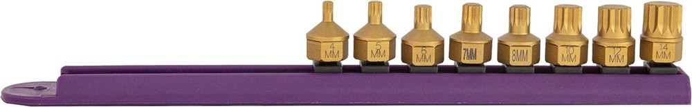 Low-Profile Triple Square Bits, 8-Piece Set