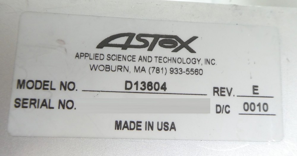 ASTeX C13477 Magnetron Waveguide Assembly D13604 with Adjustable Tuners Working