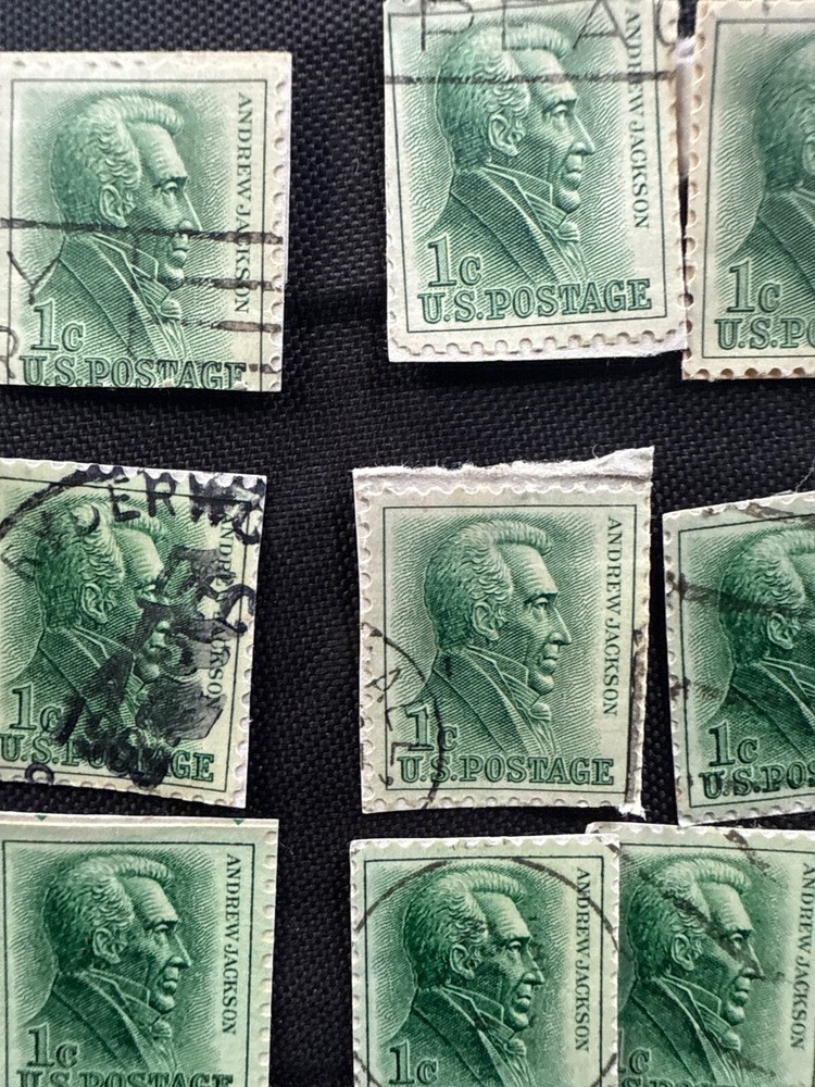Rare Andrew Jackson one cent stamps 24 quantity