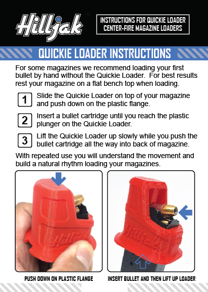 Springfield Armory XD 9MM Double-Stack Speed Loader by Hilljak QL9 2.0, Red