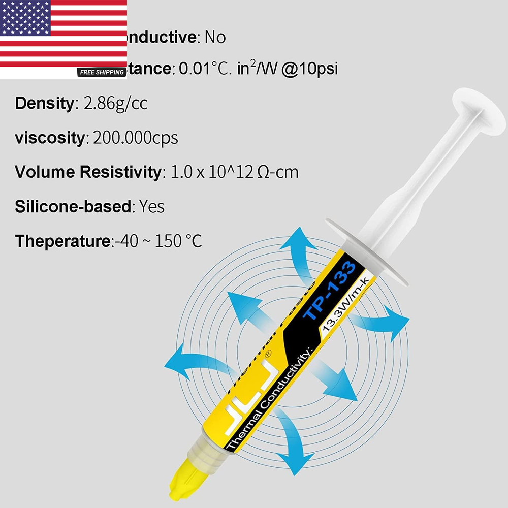 Thermal Paste 40G Carbon-Based High Performance Thermal Compound Paste for Ic/Pr