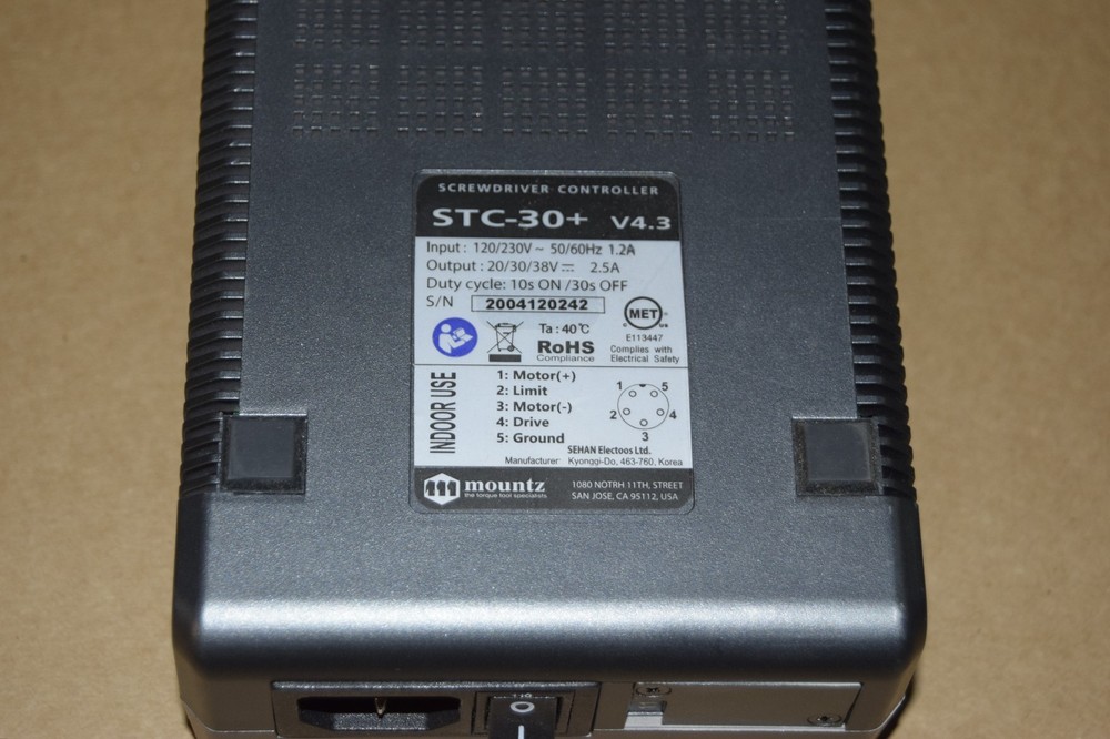 MOUNTZ STC30+ Screwdriver Controller Transformer