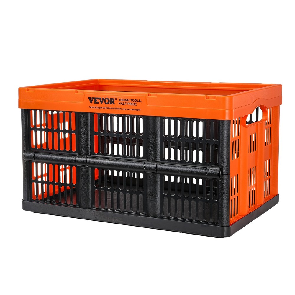 [New]Plastic Collapsible Storage Basket, 45L 3 Packs, Folding Stackable Storage