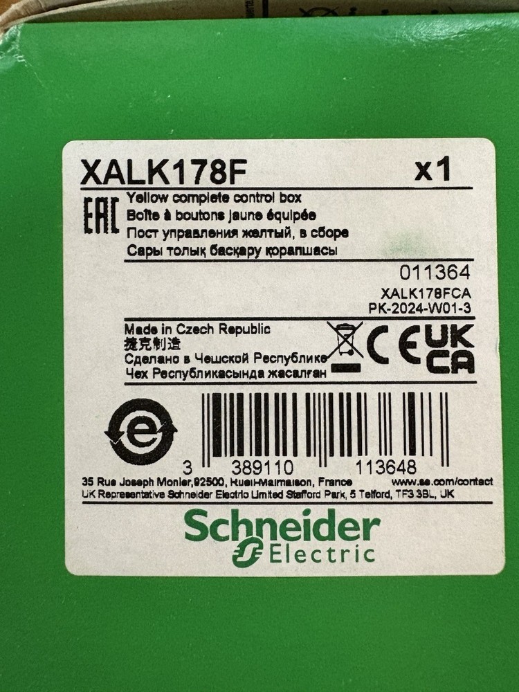 Schneider Electric XALK178F Control Box - Push Button E Stop