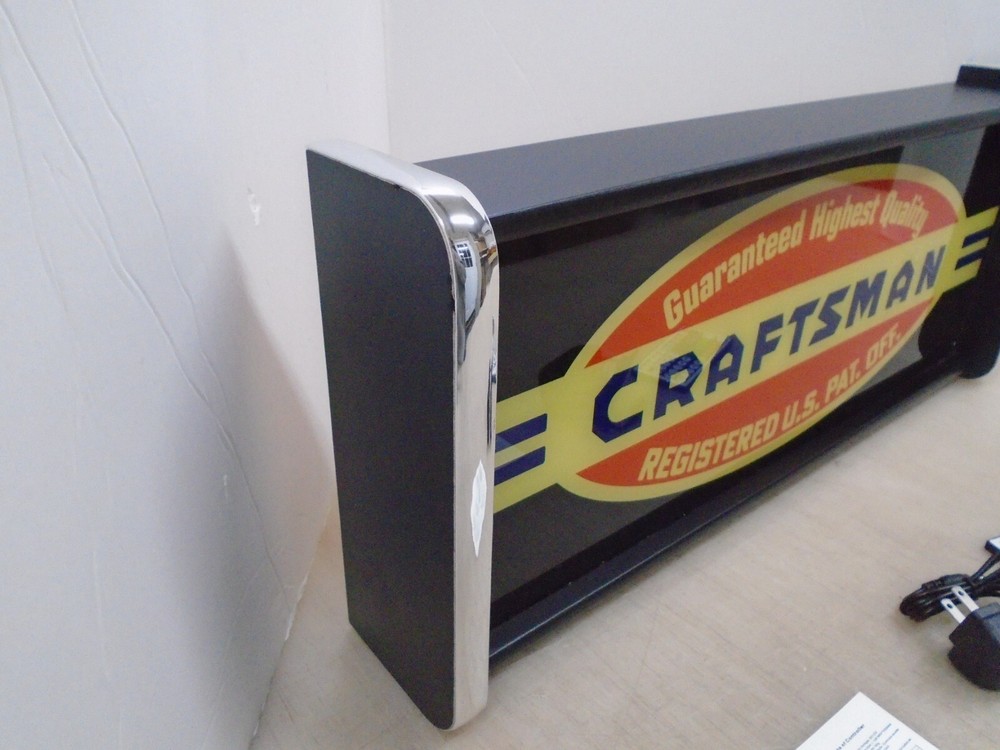 Craftsman Tools old Logo LED Display lighted sign lightbox Wall hanging Light