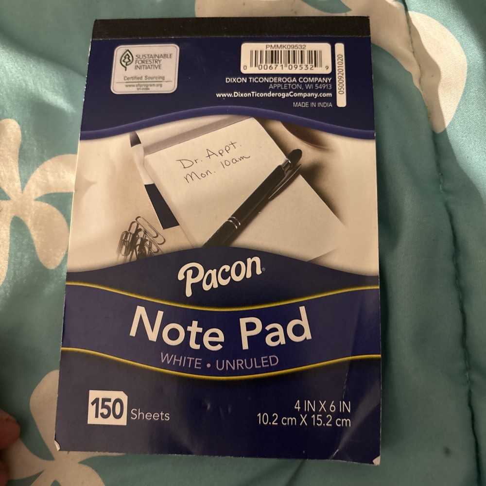 Pacon note pads 4 x 6