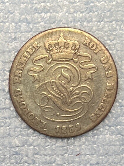 Belgium - 2 centimes 1859