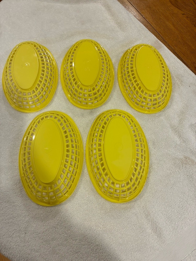 TABLECRAFT YELLOW OVAL BASKETS
