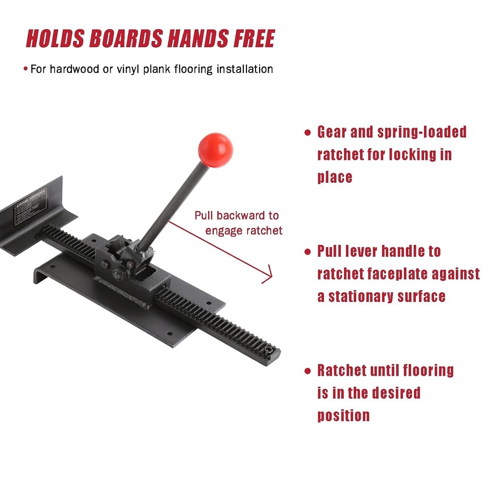 Easy Installation Ratchet Flooring Tool