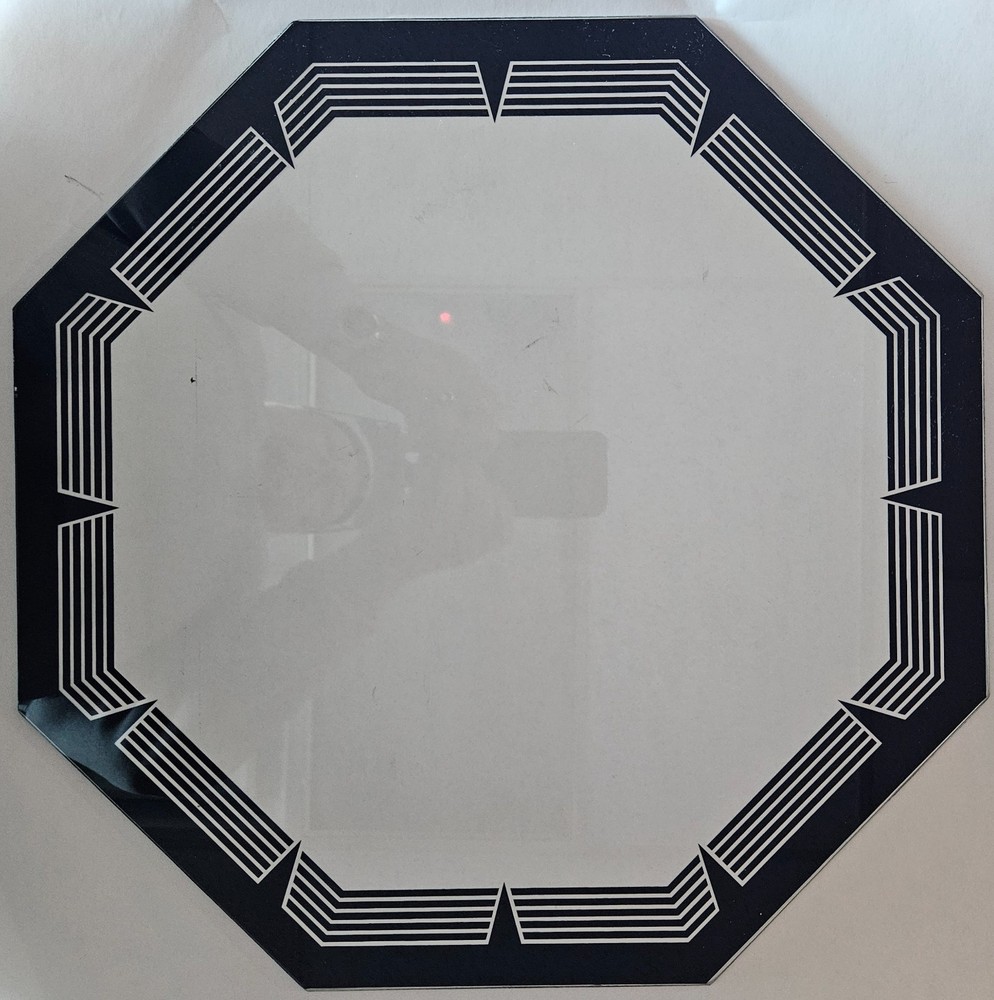 Blue Lined clock lens for NPI, Lackner neon clock #1
