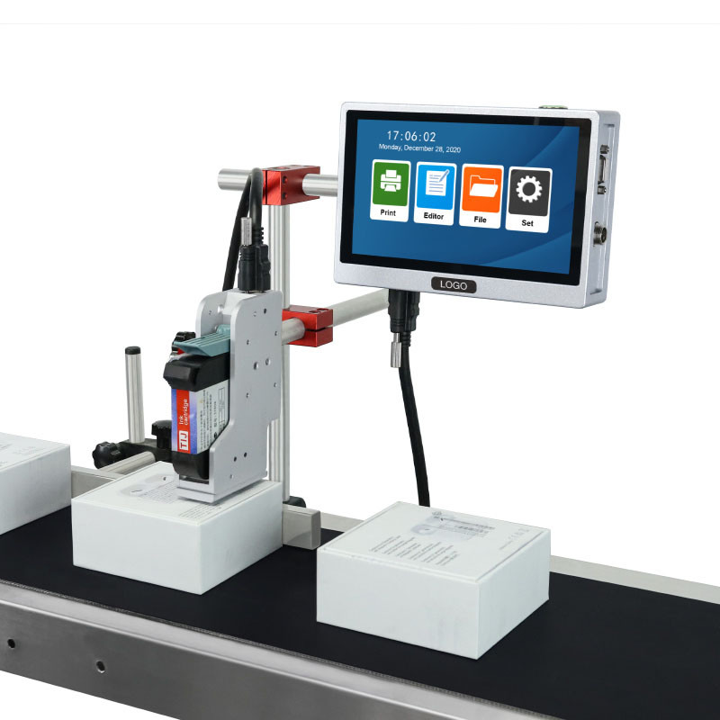 Automatic online inkjet printer without conveyor for printing LOGO text-