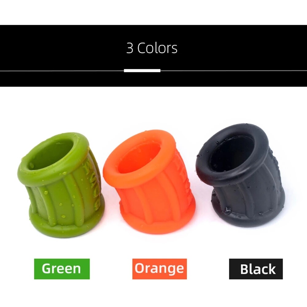 Silicone Ball Scrotum Stretcher Enhancer Squeeze Testicle Ring Delay Ejaculation