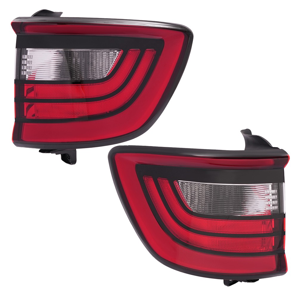 2Pc Tail Light Set For 2014-2022 Dodge Durango Left and Right Outer Tail Lamp