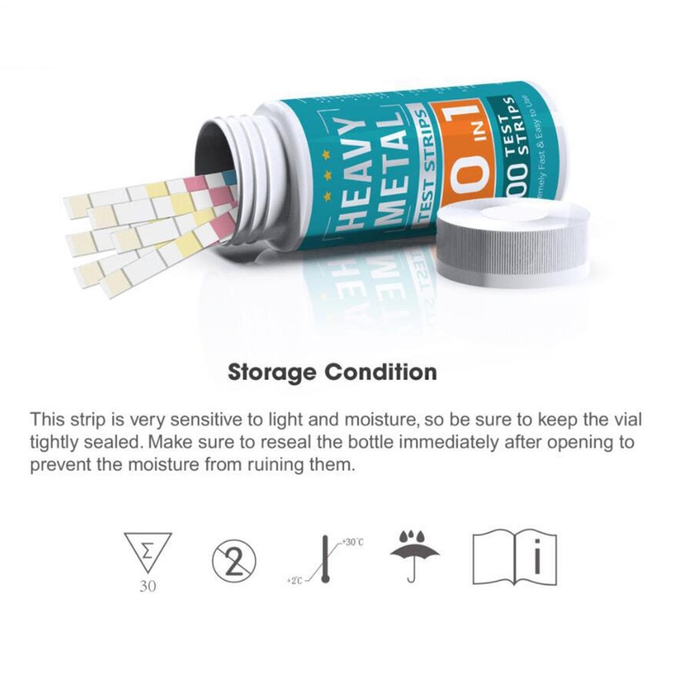 10-in-1 Drinking Water Test With 100 Strips Multi-parameter Pool Test Strips