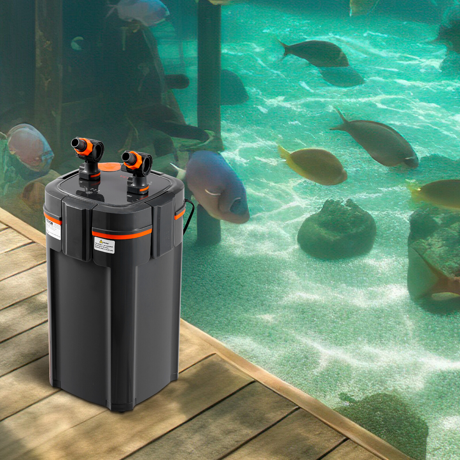 VEVOR 100 Gallon Aquarium Canister Filter 9w UV Sterilizer 317GPH Fish Tank