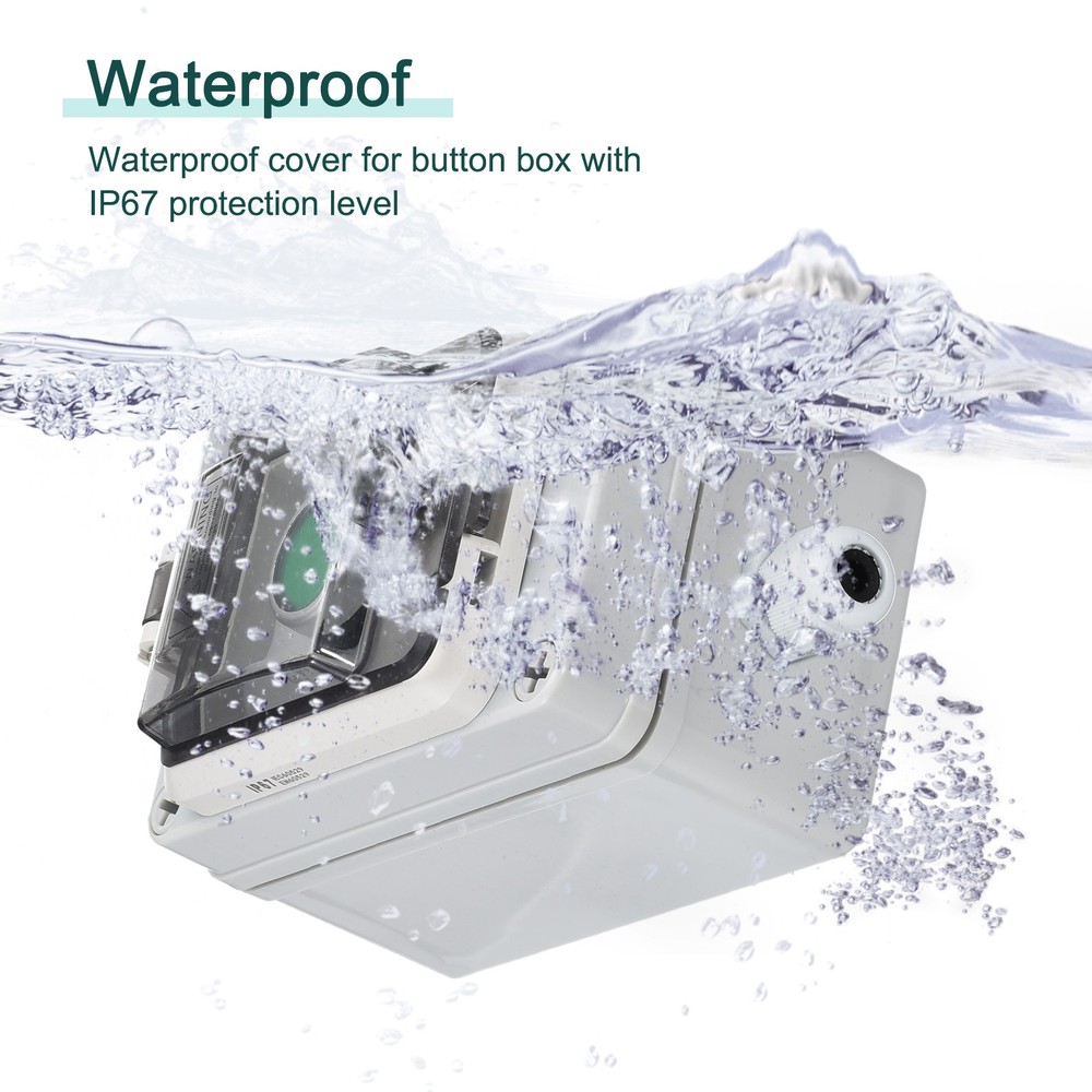 IP67 Push Button Box ABS Green Button for Electrical Fire Equipment