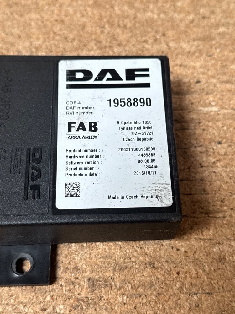 DAF XF CDS ECU Unit 1958890