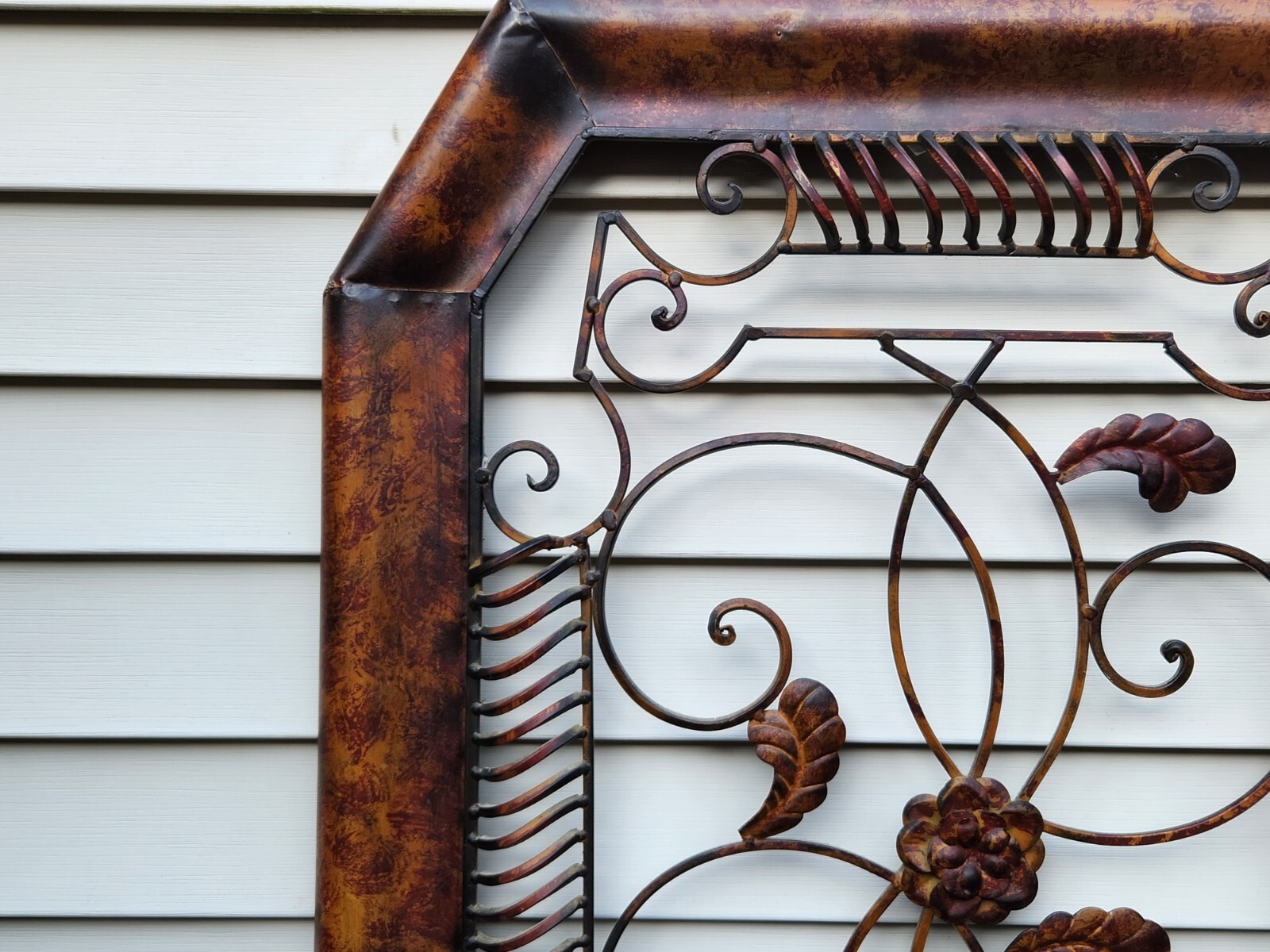 Metal Wall Art Sculpture 27" x 36" Large Distressed 12 - 14 LBS Heavy