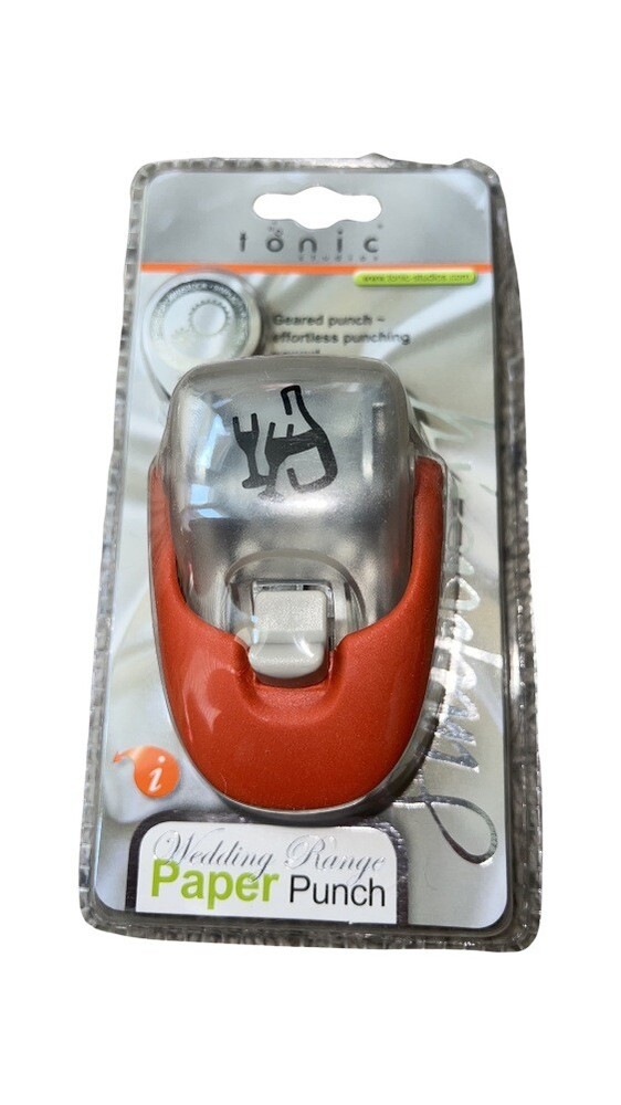 Tonic Studios Simplicity Pattern Paper Punch Wedding Theme Bride Groom Wine