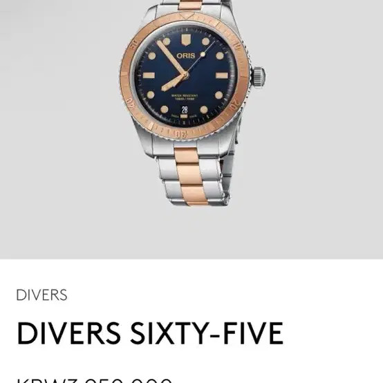 Oris Diver Sixty-Five Men's Watch Official
