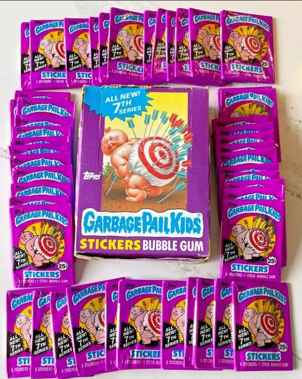 🤮Garbage pail kids OS 7 Unopened Sealed Pack! GPK wax Pack Series 7 Brand New💀