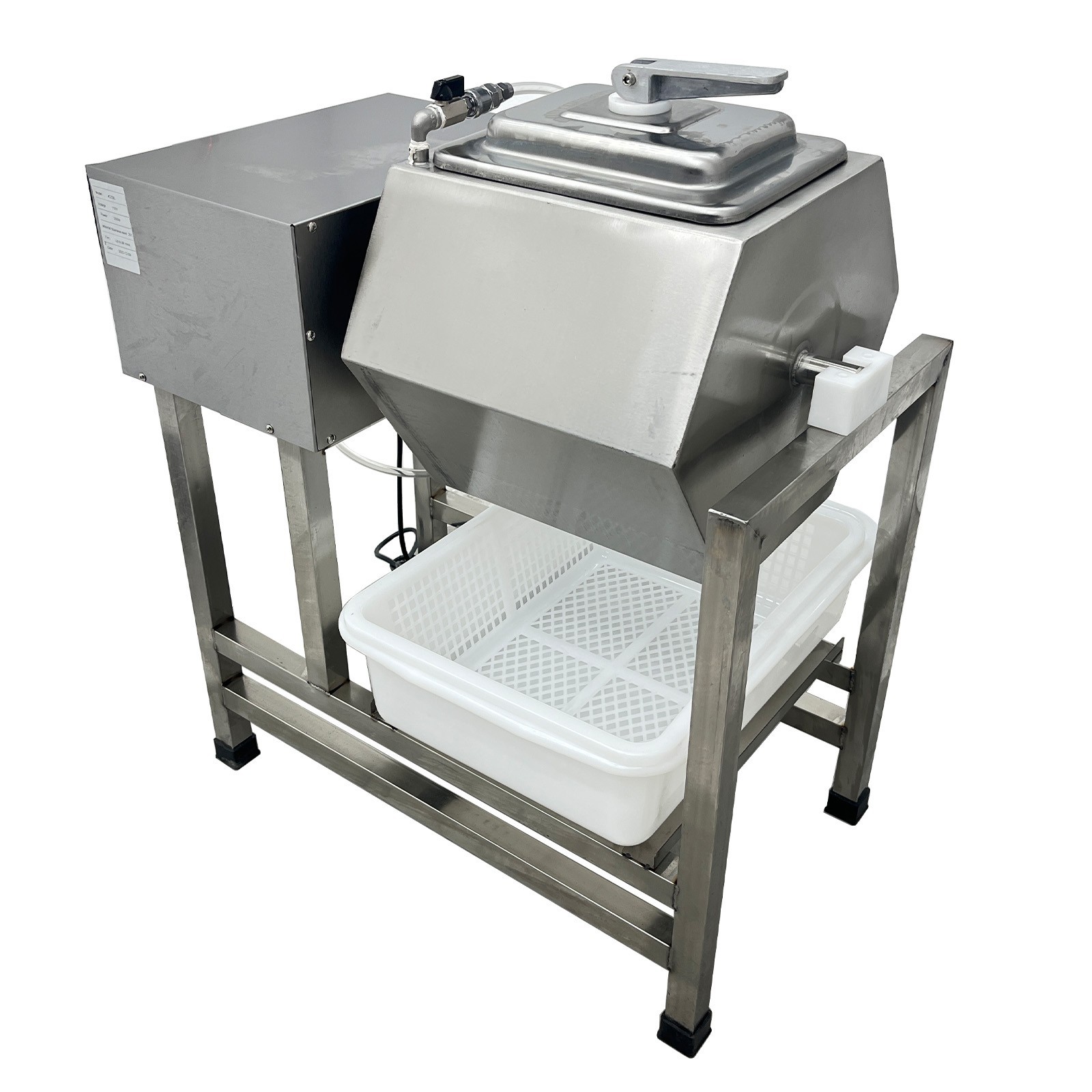 45L Vacuum Tumbler Machine Hexagon Drum 110V Meat Marinator Beef/Chicken/Wings