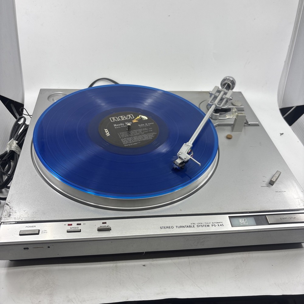 SONY PS-X45 Turntable WORKS Missing One Leg