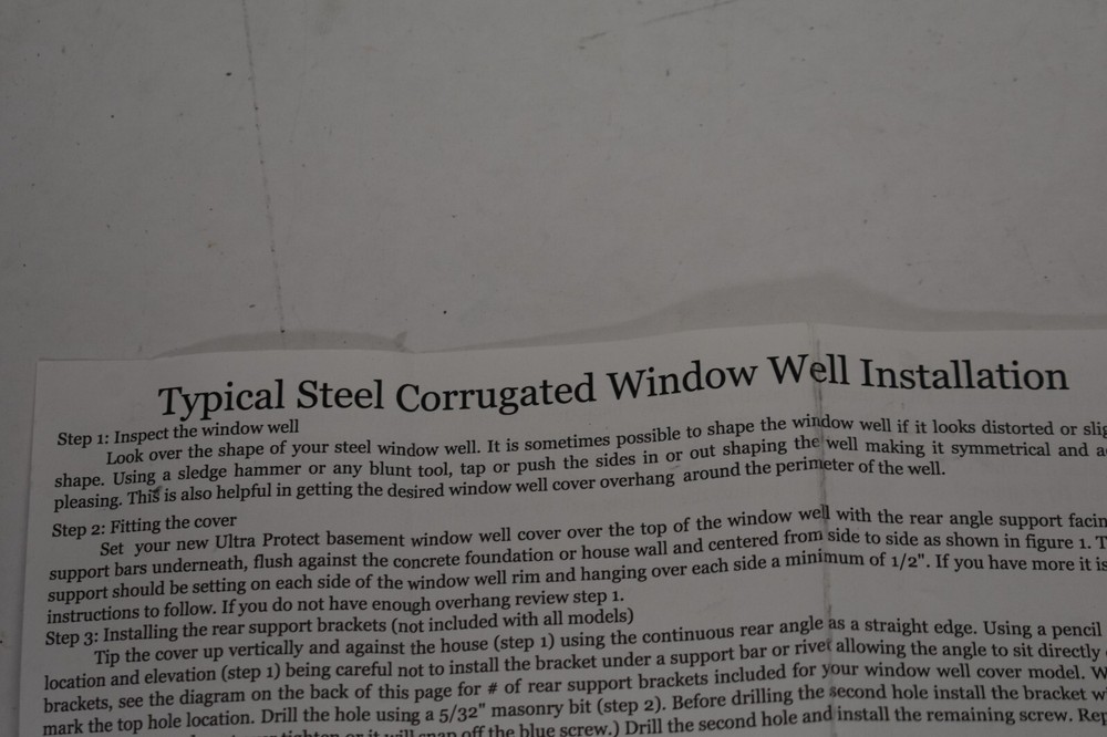 Hardware Pack For Steel Corrugated Window Well Installation Pack Replacements