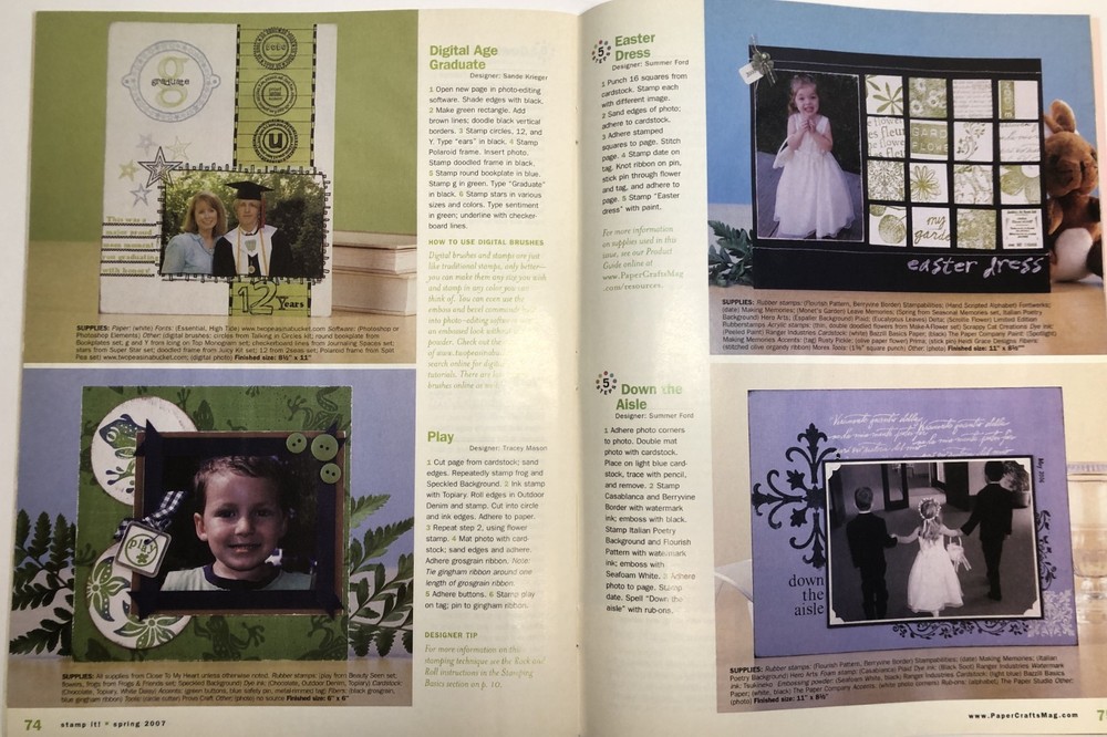 PAPERCRAFTS, STAMP IT!, CREATIVE STAMPING Magazines - 5 Issues