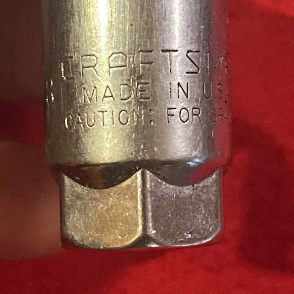 CRAFTSMAN -G- 43324 (reverse) SPAR PLUG SOCKET 7/8" (k36)