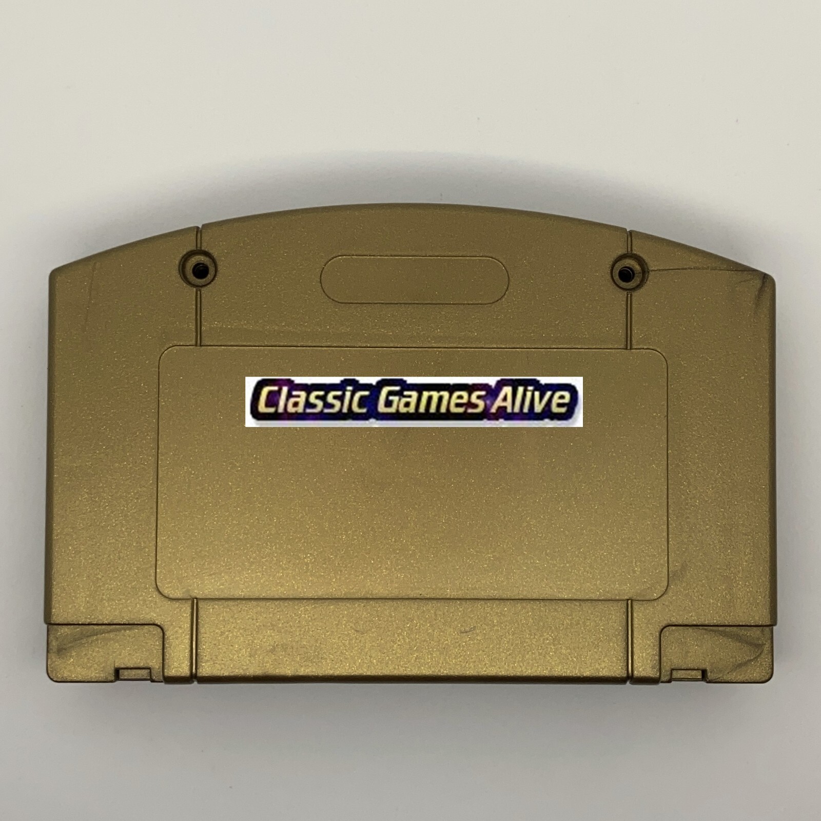 Zelda Gold Cart Shell for N64, SNES and NES replacement (Majora’s Mask style)