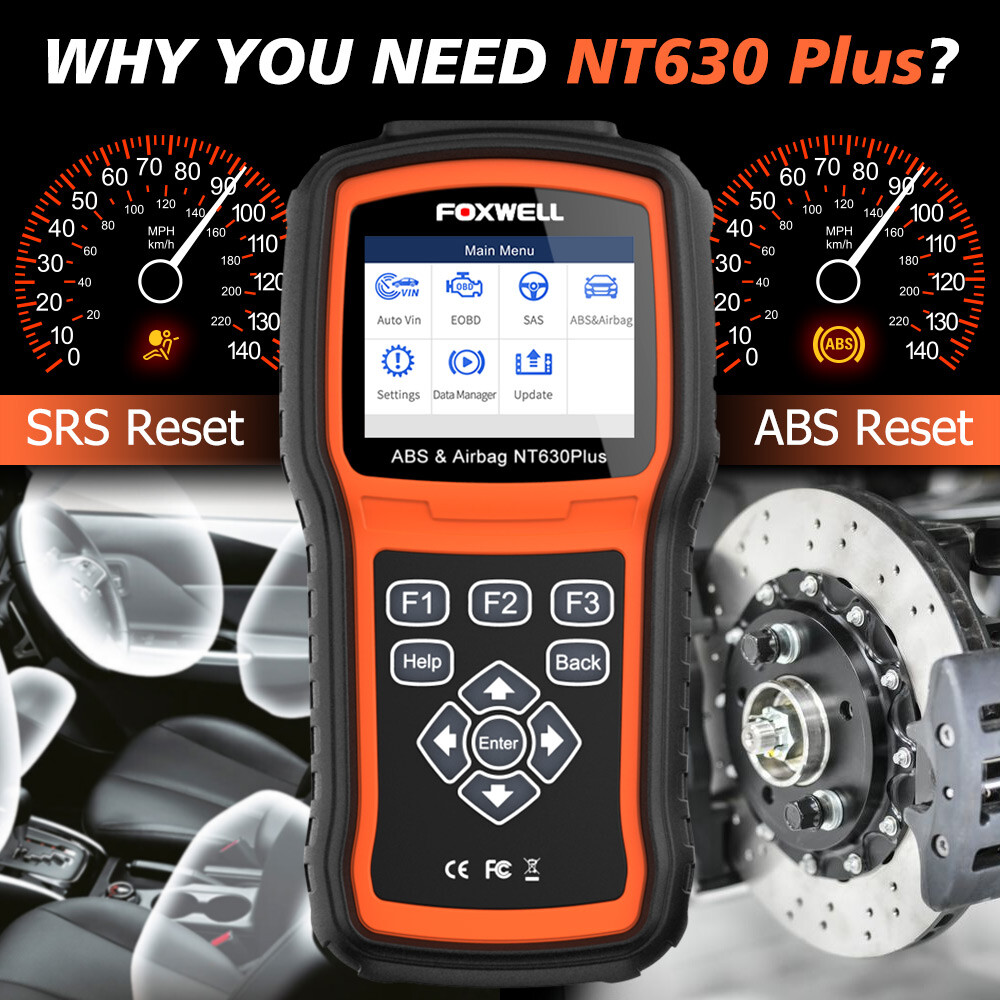 foxwell ABS SRS Reset OBD2 Scanner Car Code Reader Diagnostic Tool