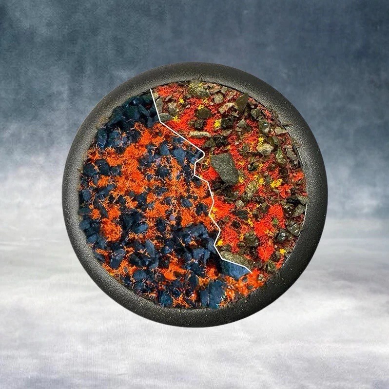 krautcover scenics Basecover Basing Material - Forges of Doom (UV Effect)