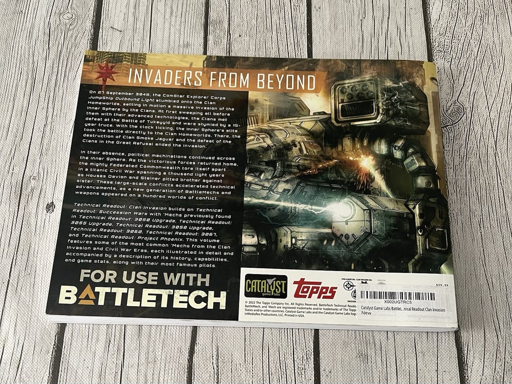 Battletech Technical Readout: Clan Invasion - Preowned