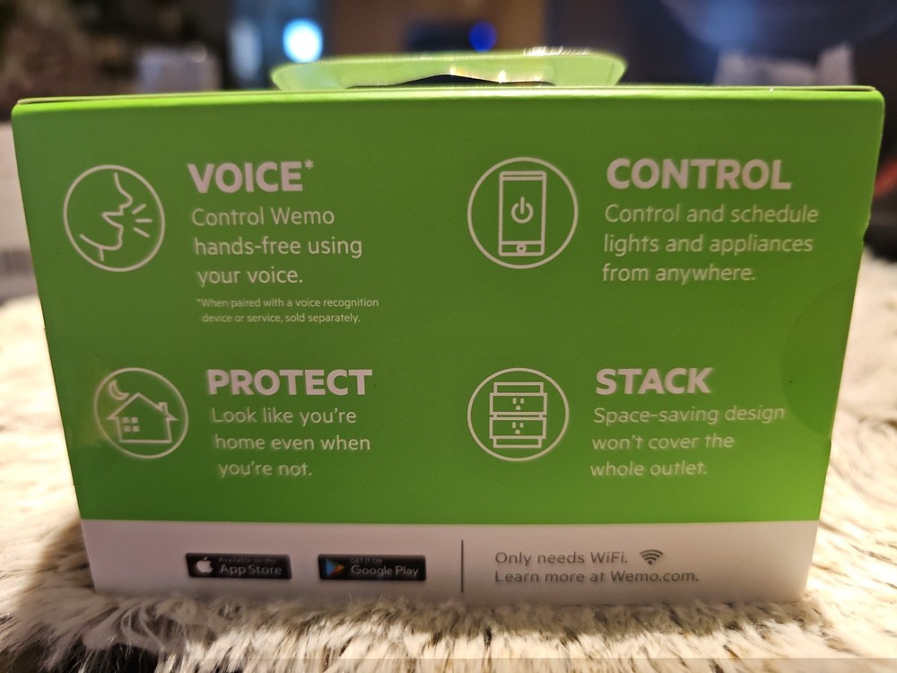 WeMo WiFi Enabled Mini Smart Plug - White (F7C063)