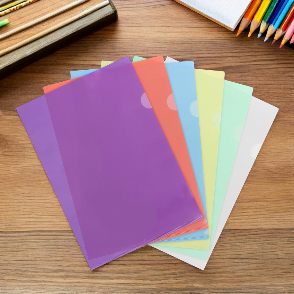 24 Pcs Plastic Document Holder Folder Clear Folders for Documents