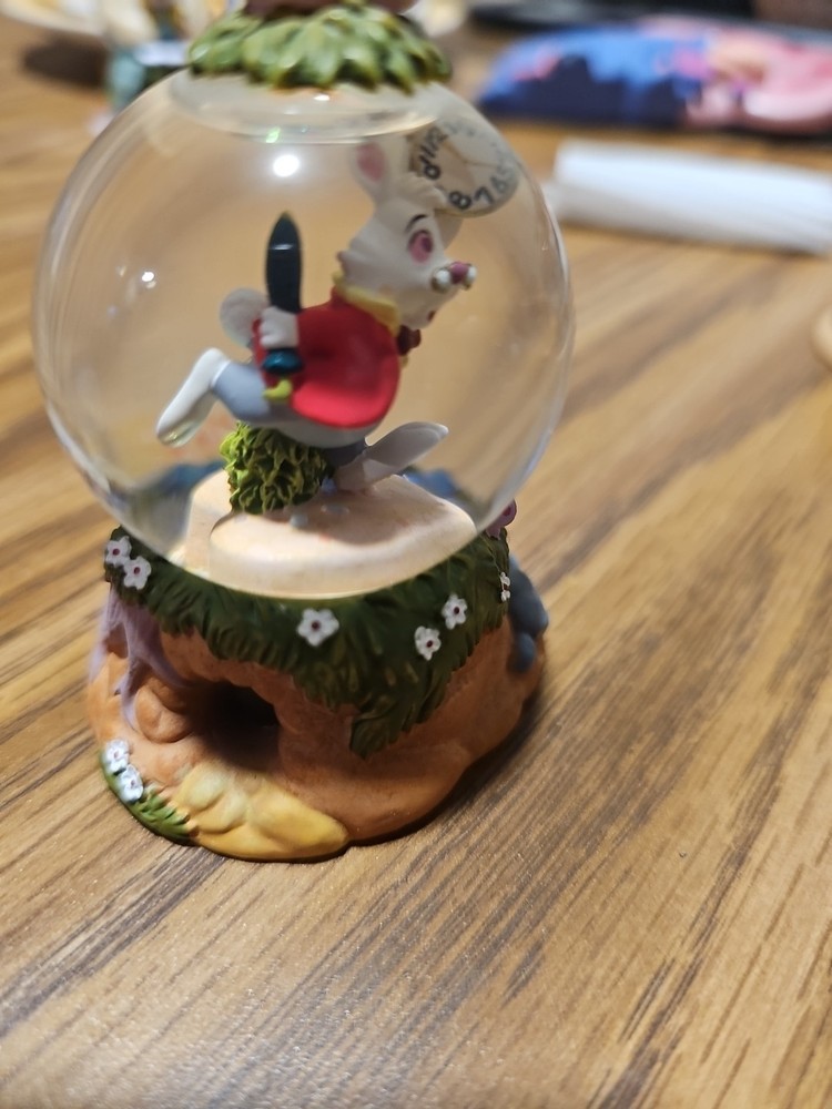 WHITE RABBIT WATER GLOBE