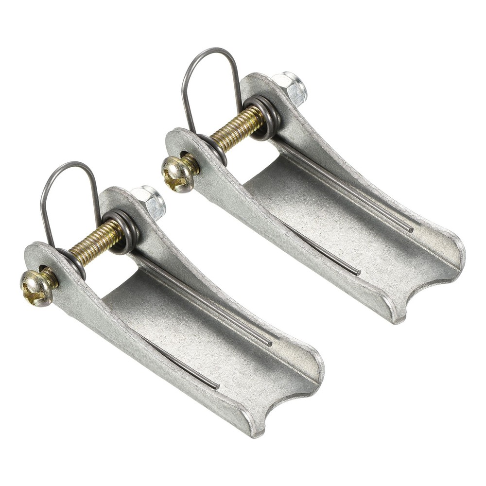 2 Pack 2 Inch Replacement Hooks Latch Metal Towing Receiver Hitch Silver