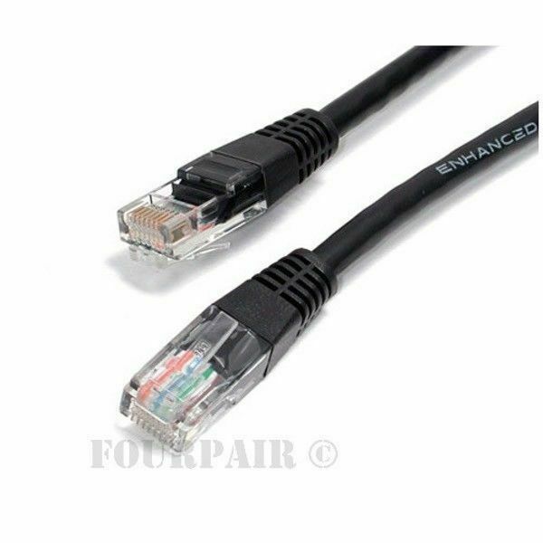 3 Pack Lot - 3ft CAT6 Ethernet Network LAN Router Patch Cable Cord Wire Black