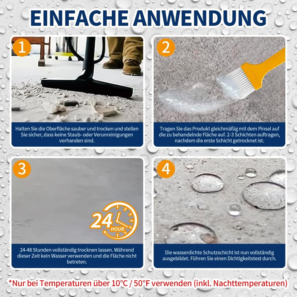Polyurethane Waterproof Coating, Quadence Invisible Transparent