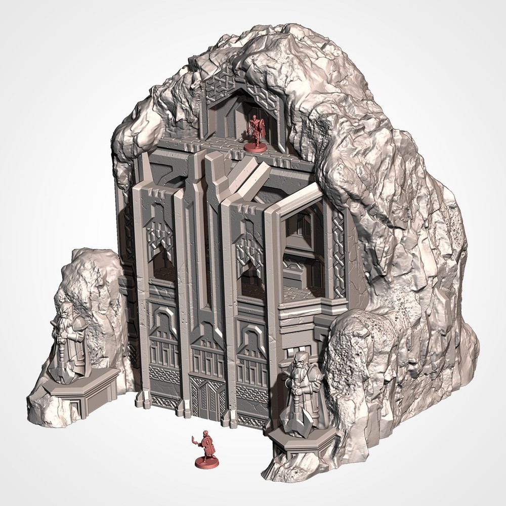 Dwarven Isolate Mountain Terrain for Tabletop wargames