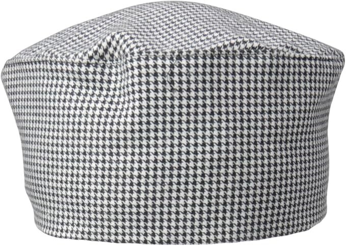 Dickies Unisex Beanie Cap Chef Cook Hat with Elastic In Houndstooth Color, NEW