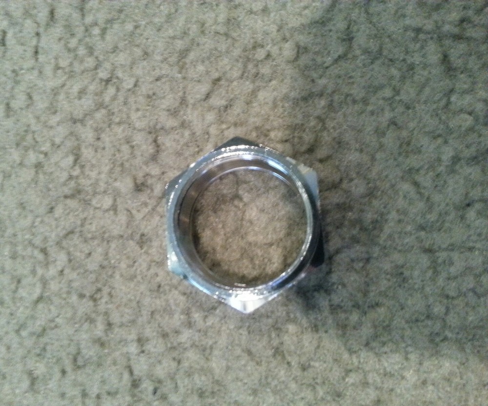 NEW CHROME BICYCLE HEADSET LOCK NUT 21.1 MM