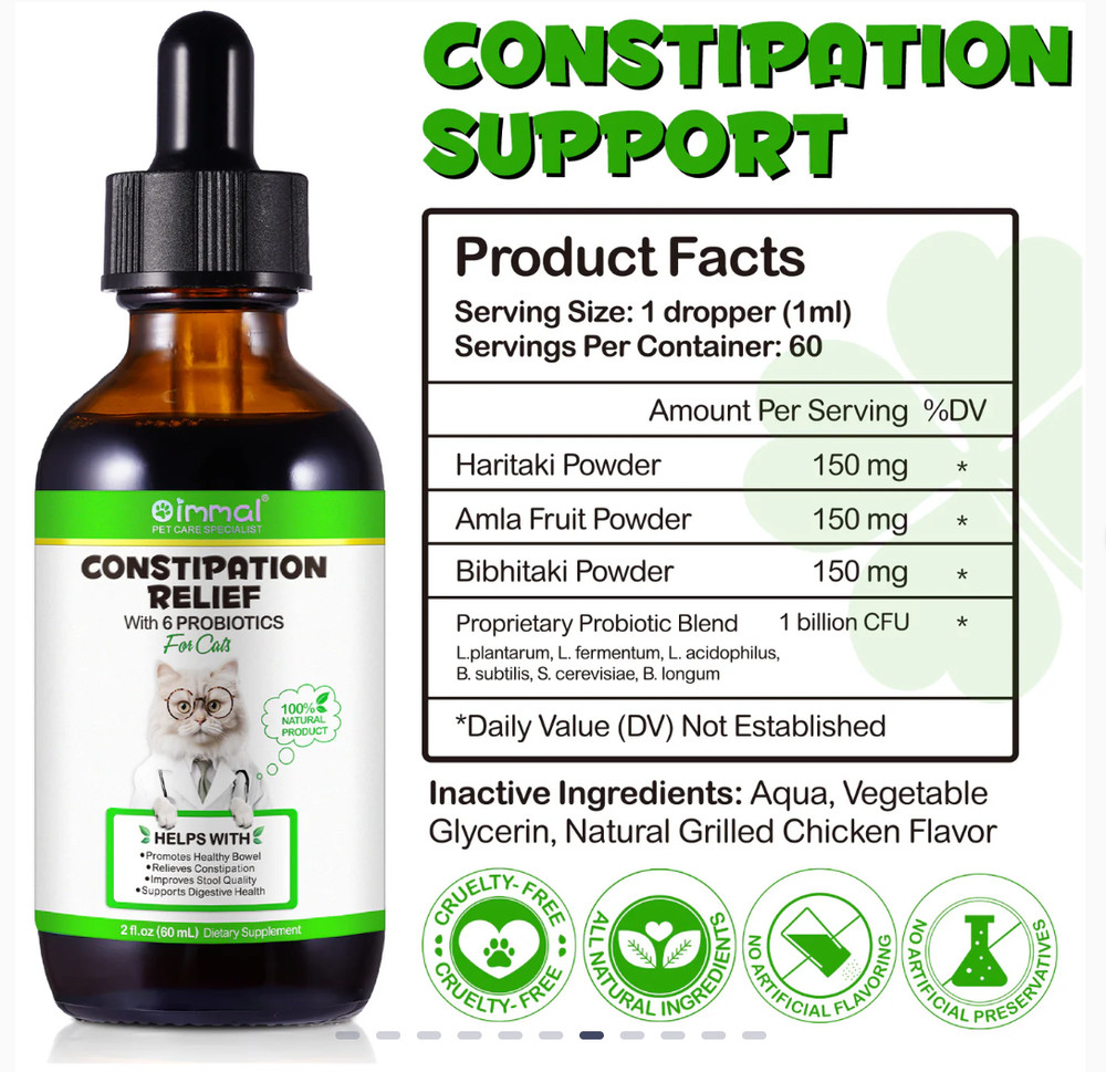 Cat Constipation Relief, Constipation Relief for Cat, Cat Laxative Constipation