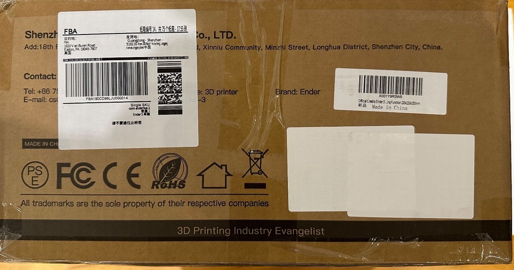 Official Creality Ender 3 3D Printer. Extra PLA Included.